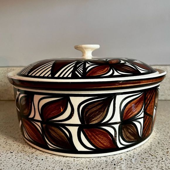 no brand Other - Kapa Hawaiian Glazed Ceramic Casserole Dish